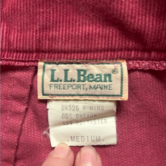 L.L. Bean Rich Red A-Line Skirt - Picture 2 of 5